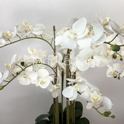 Orquídea blanca artificial. - Imagen 2